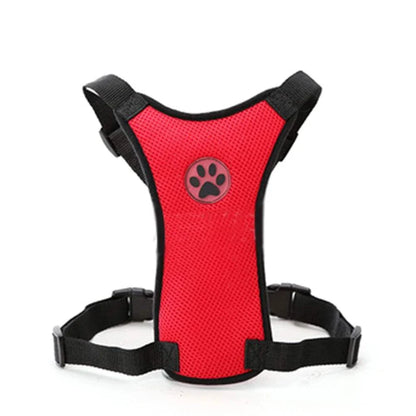 Car Safety Harness with Breathable Leash and Multifunctional Strap for Dogs