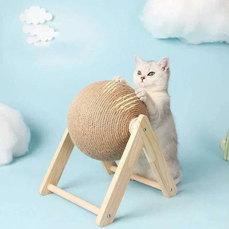 Balle Interactive pour Chat - Jouet interactif, corde & Clochettes