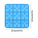 Blue silicone Tapis de Fouille & Léchage slow feeding mat for dogs and cats measuring 20.5cm by 20.5cm.