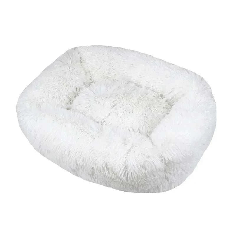Calming dog bed | Soft plush square mattress, washable