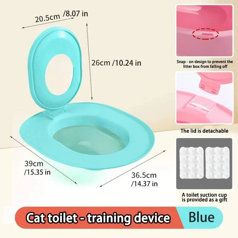 Cat litter training seat | Oval, non-slip design & easy to clean