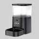 distributeur automatique de nourriture intelligent avec caméra wifi et commandes vocales pour chats et chiens capacité 3 litres design élégant noir