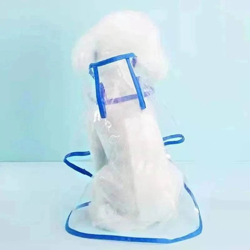 Imperméable Transparent à Capuche pour Petit Chien - Poncho PVC Souple, Léger & 100 % Imperméable