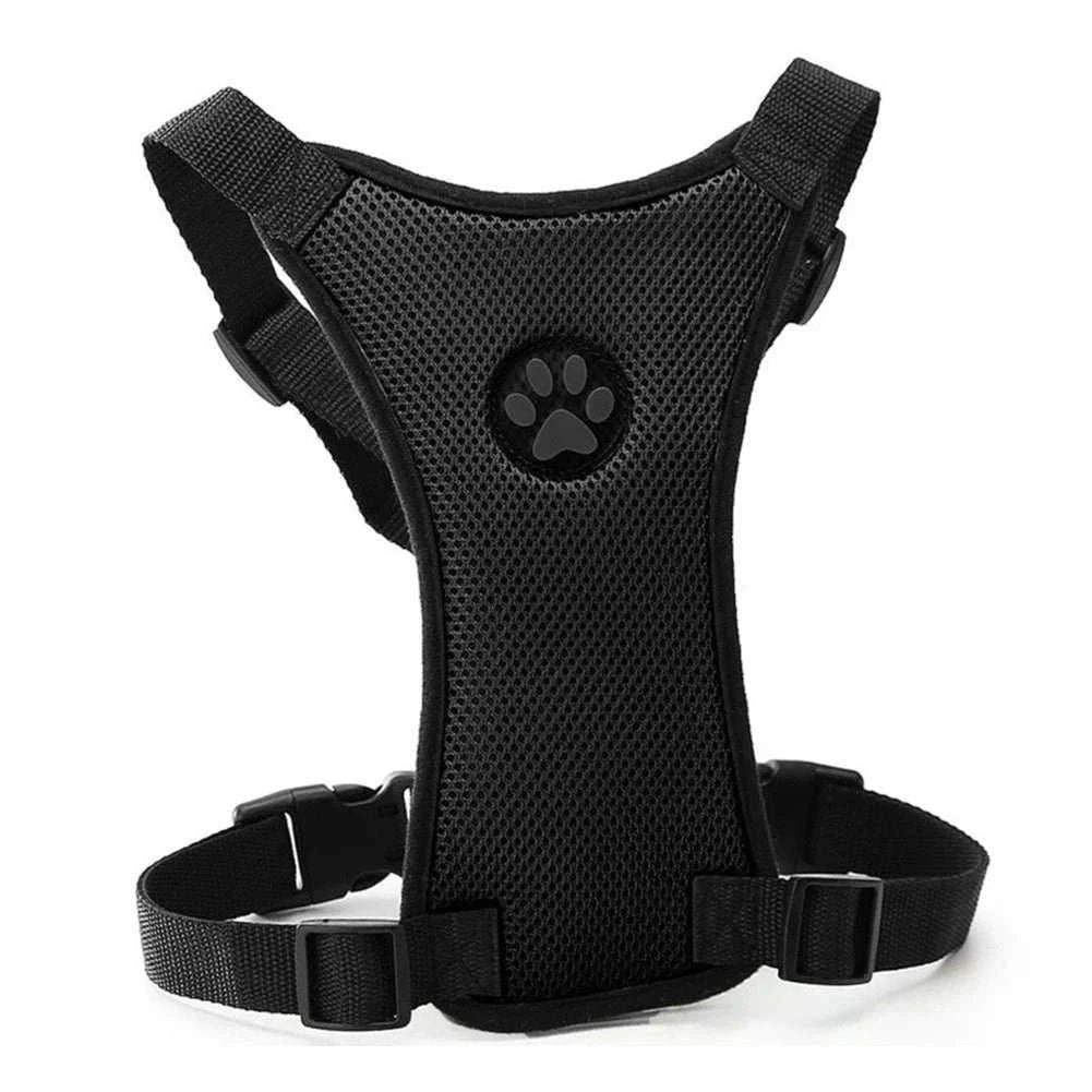 Car Safety Harness with Breathable Leash and Multifunctional Strap for Dogs