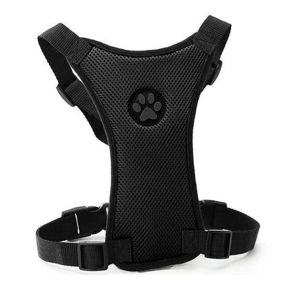 Car Safety Harness with Breathable Leash and Multifunctional Strap for Dogs