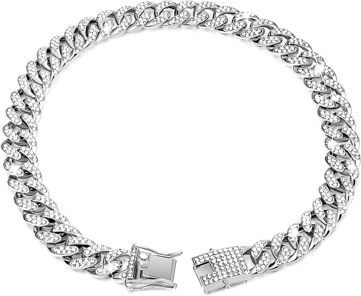 Collier Cubain Doré pour Chat | Bijou de Luxe Strass pour Mariage & Cosplay