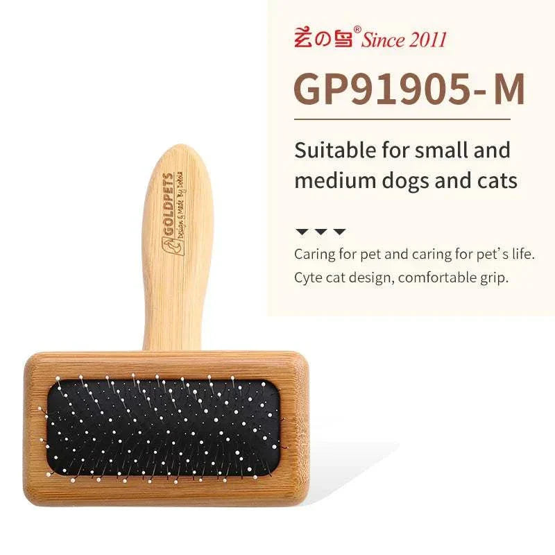 Peigne démêlant Fenice taille moyenne - toilettage professionnel pour chiens et chats, massage relaxant et entretien du pelage.