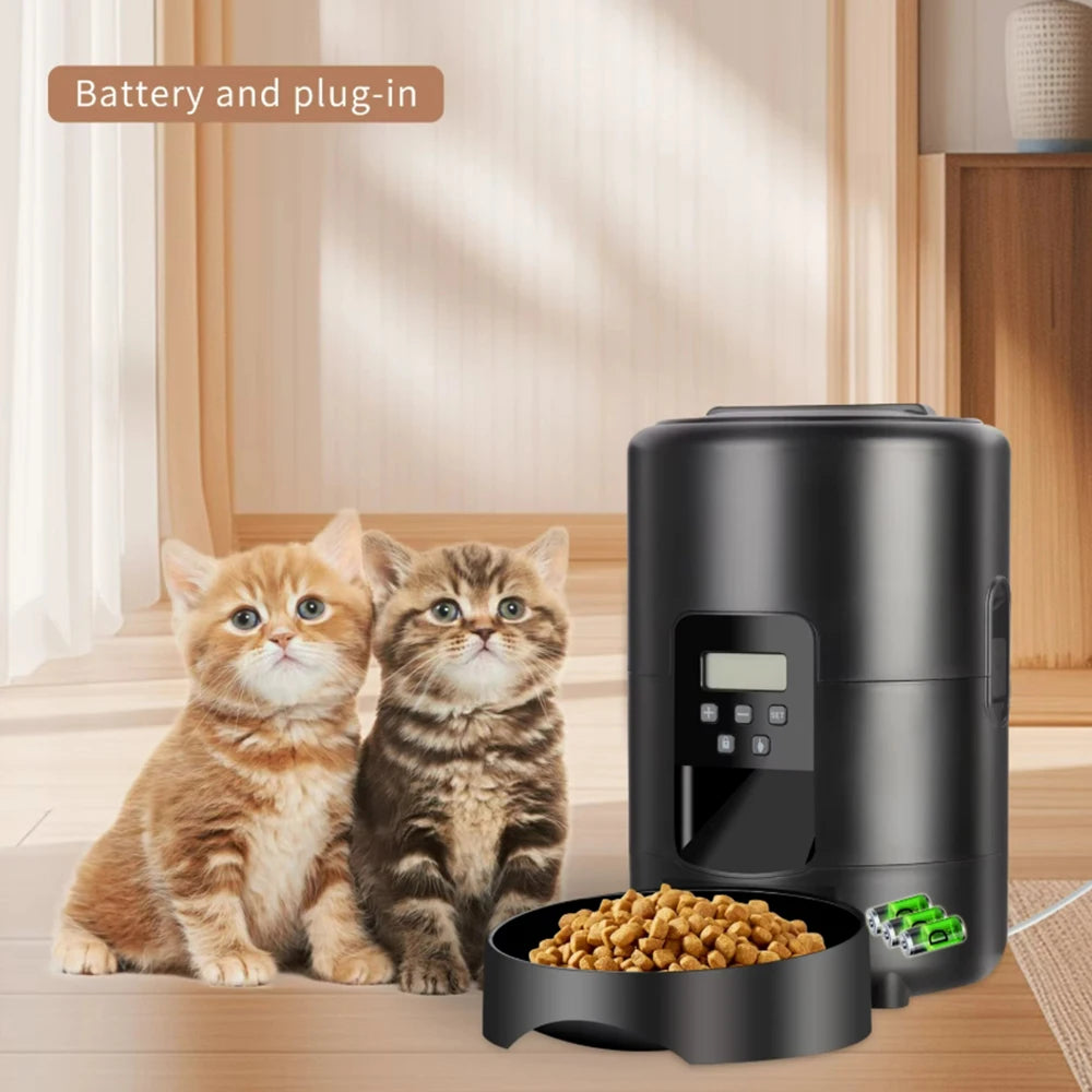 Distributeur Automatique Intelligent Petavista - Version Bouton/WiFi pour Nourriture pour Chats et Chiens