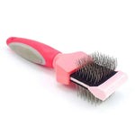 Brosse Peigne Éliminateur de Poils pour Animaux, Double Face