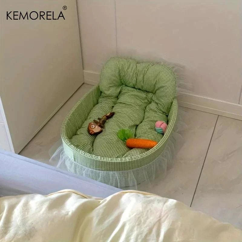 Lit canapé pour chat Princesse | Confort toutes saisons & coussin lavable
