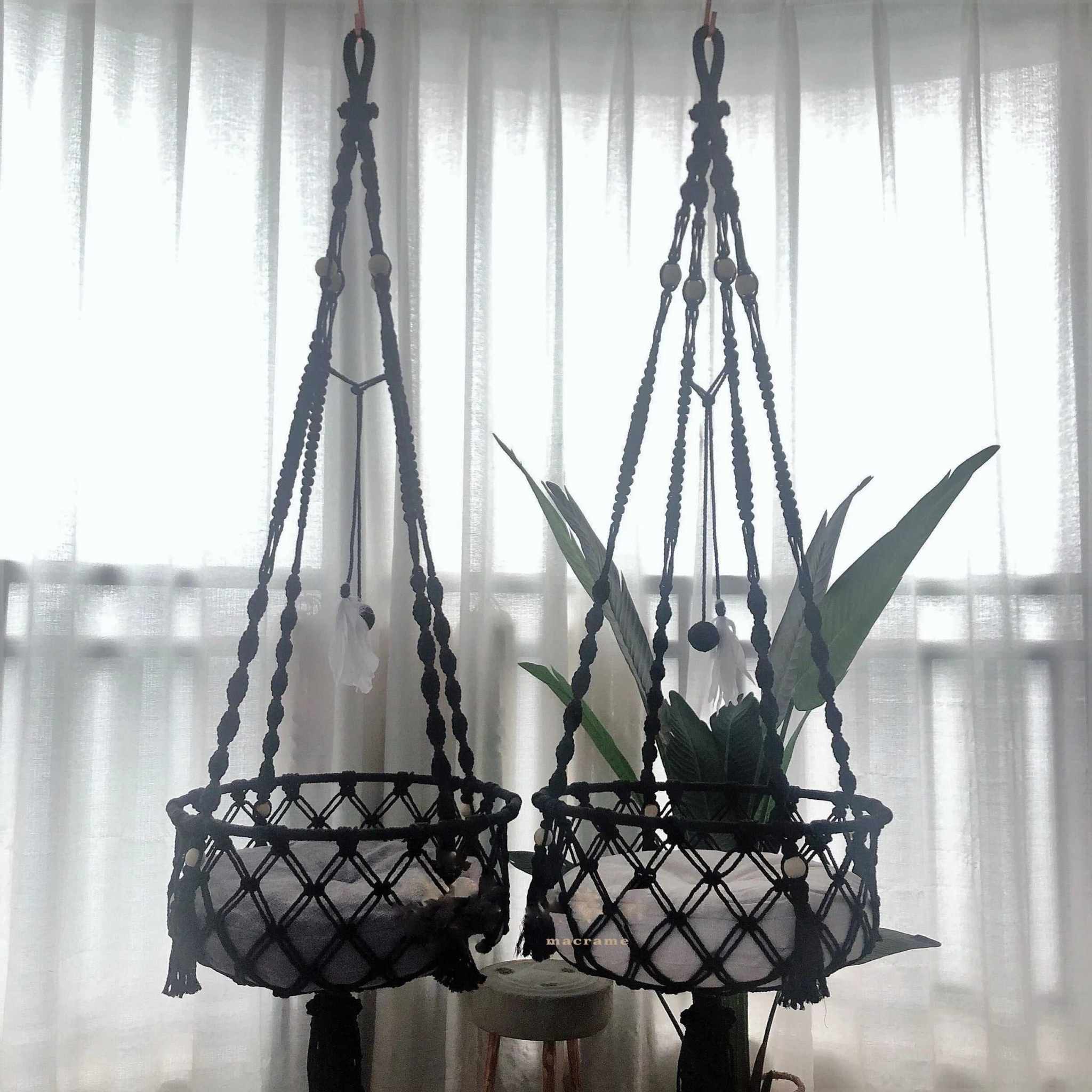 Hamac 40x120cm pour Chat - Macramé, Lit & Tente Adorable