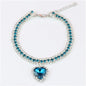 Bling Rhinestone Collar for Kittens and Puppies - Chic Accessory with Crystal Pendant