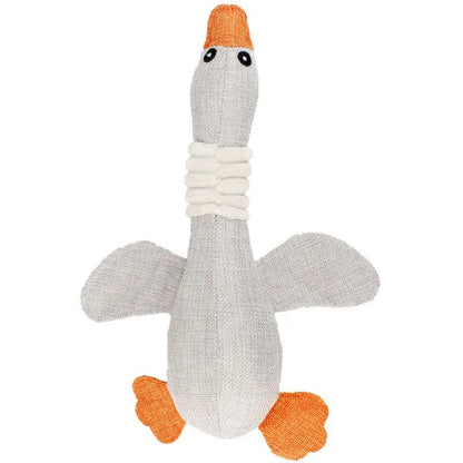 Plush Dog Toy - Squeaker Duck for Training and Teeth Cleaning