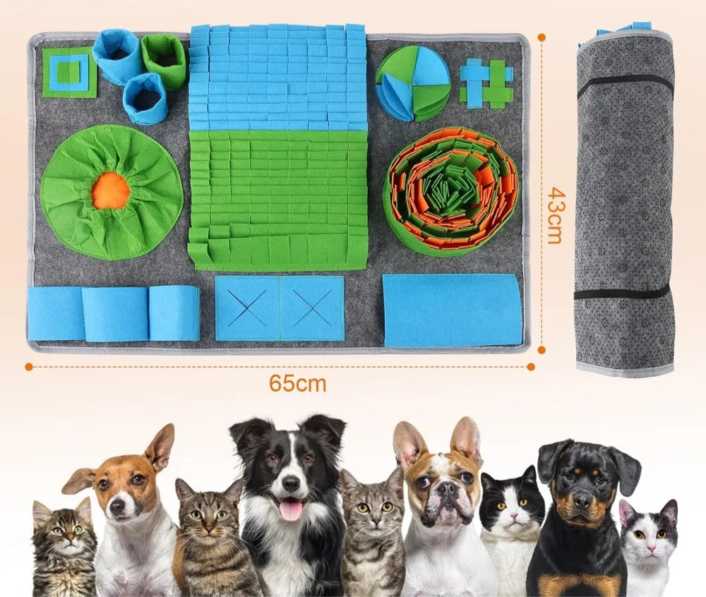 Snuffle Mat | Mental Stimulation & Slow Feeding | Dogs & Cats