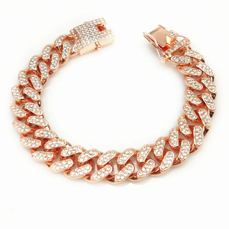 Collier Cubain Doré pour Chat | Bijou de Luxe Strass pour Mariage & Cosplay