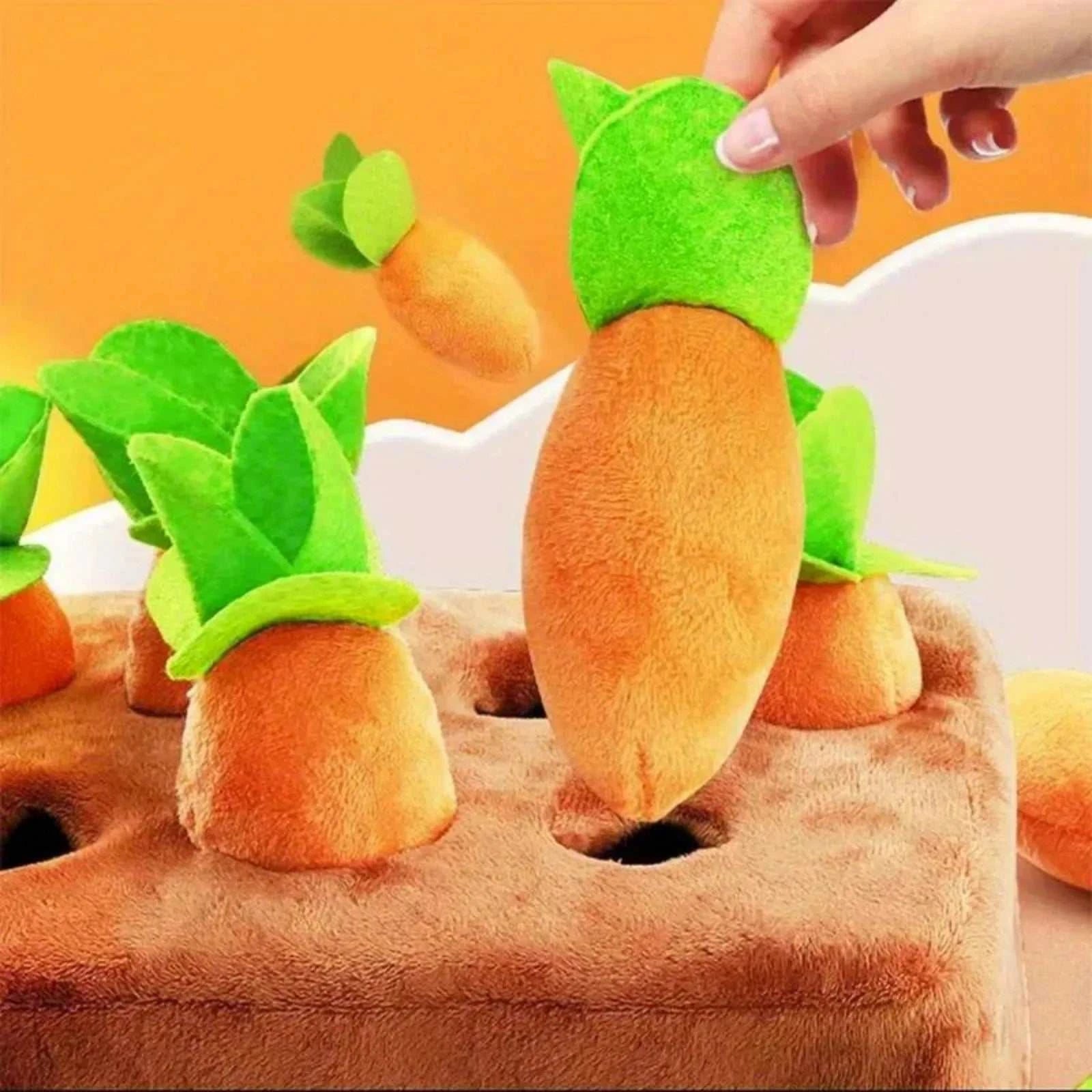 Carrot Play Mat for Dogs | Interactive & Educational Plush Toy | Mental Stimulation & Flair