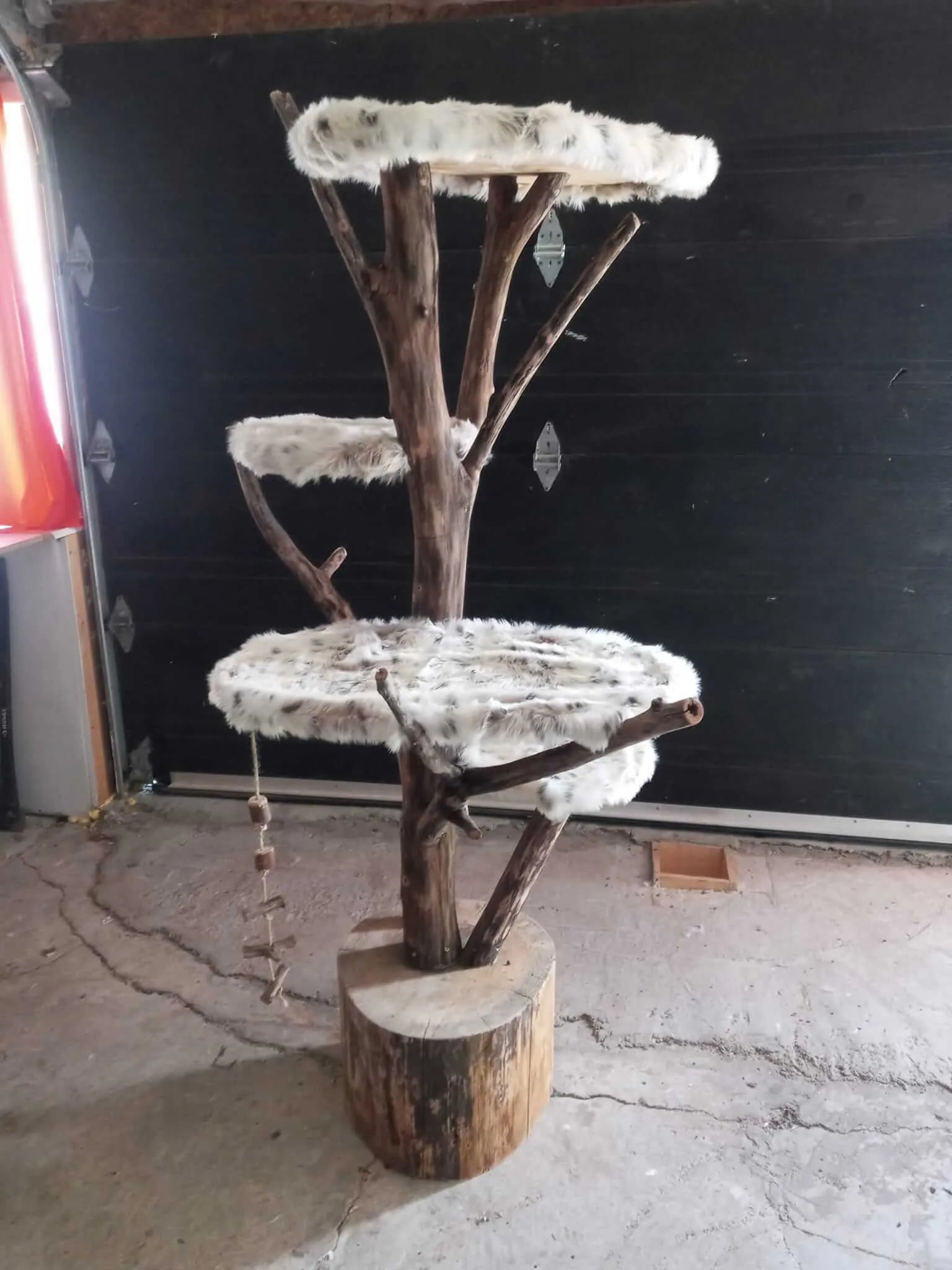 Handcrafted Natural Wood Cat Trees | Elegance & Durable Comfort