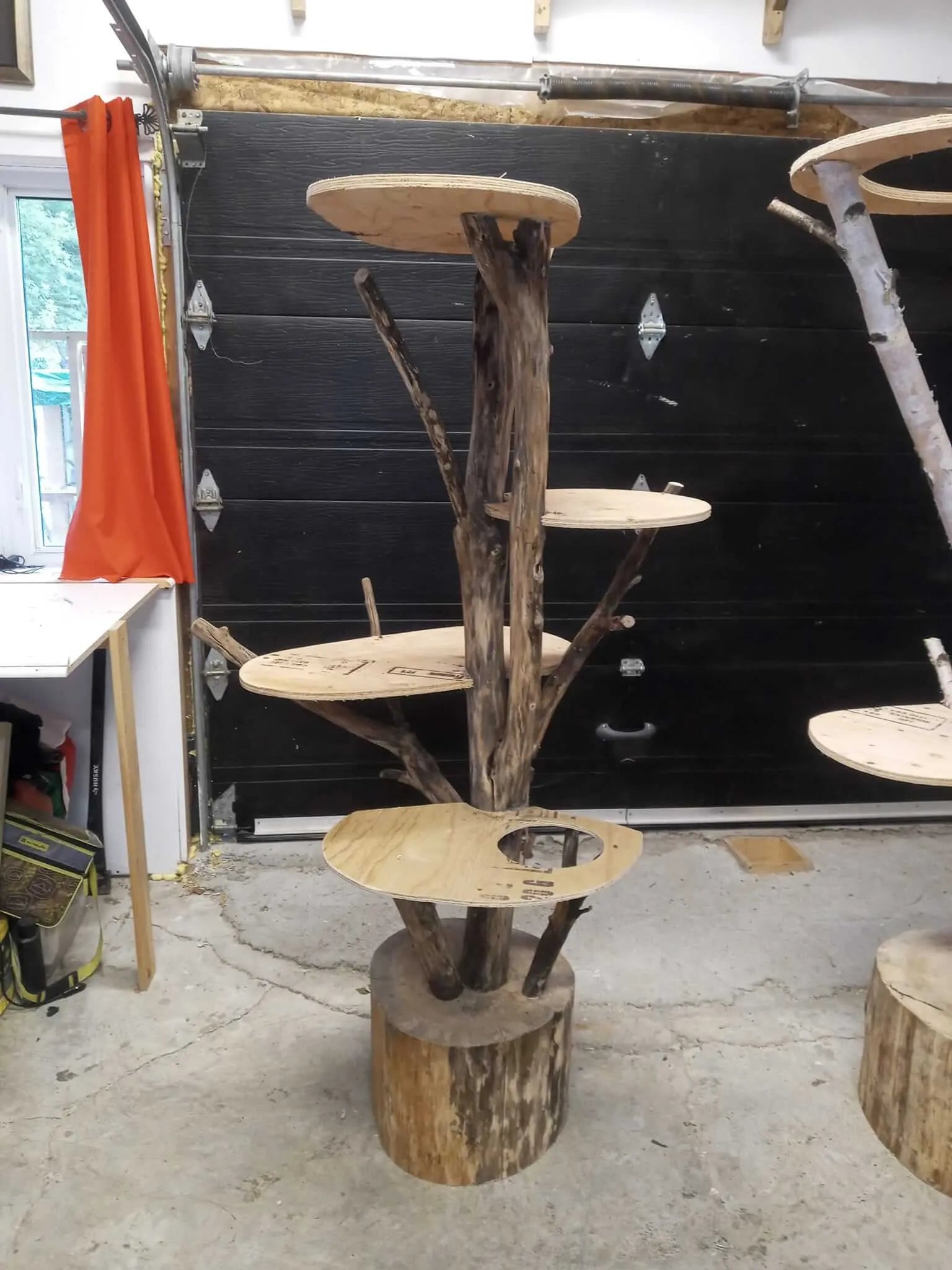 Handcrafted Natural Wood Cat Trees | Elegance & Durable Comfort