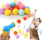 Cat Ball Launcher - Interactive Cat Toy with 20 Pom Poms