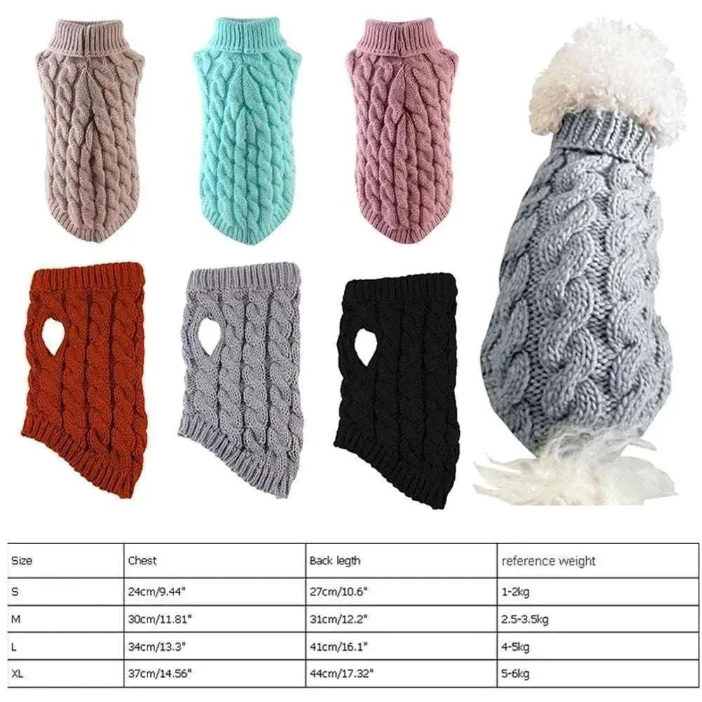 Suéter abrigado para perros | Moda de invierno para chihuahuas y yorkies
