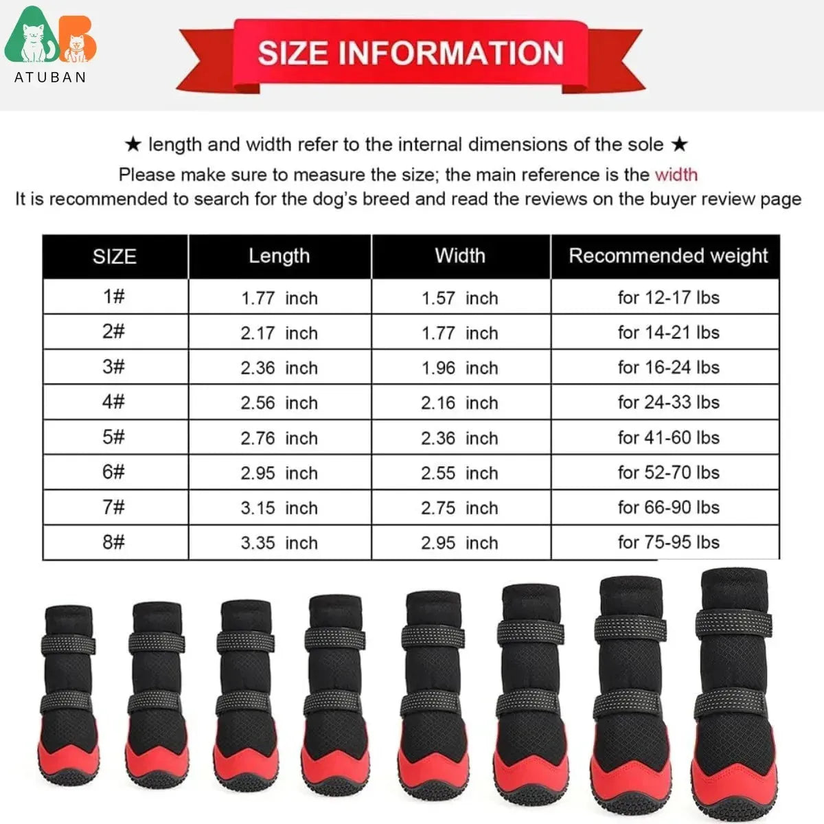 Zapatos impermeables y antideslizantes para perros - Para las 4 estaciones