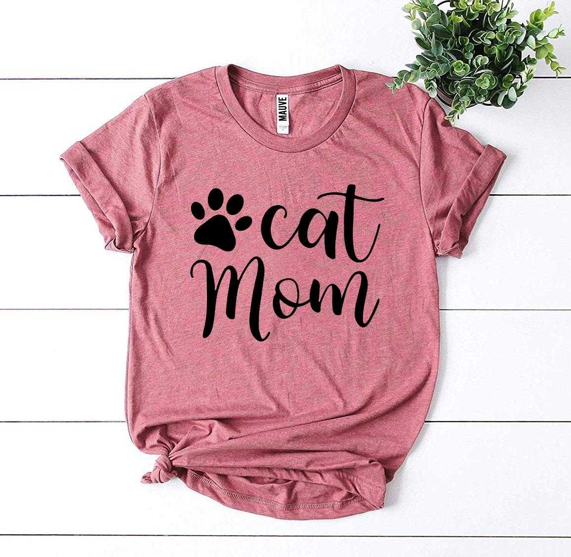 Cat Mom T-Shirt | Cadeau parfait et tendance pour amoureuses de chats