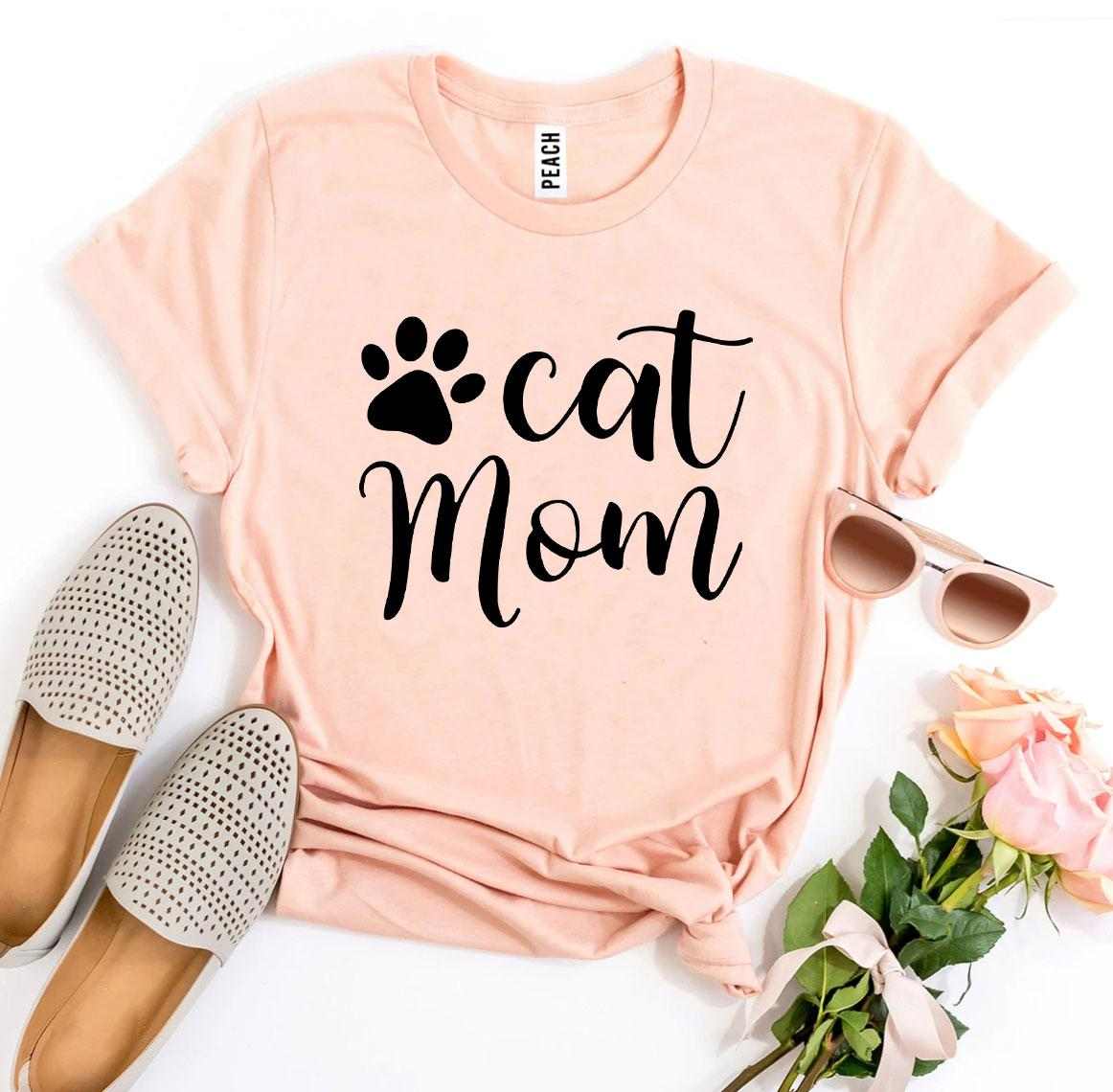 Cat Mom T-Shirt | Cadeau parfait et tendance pour amoureuses de chats