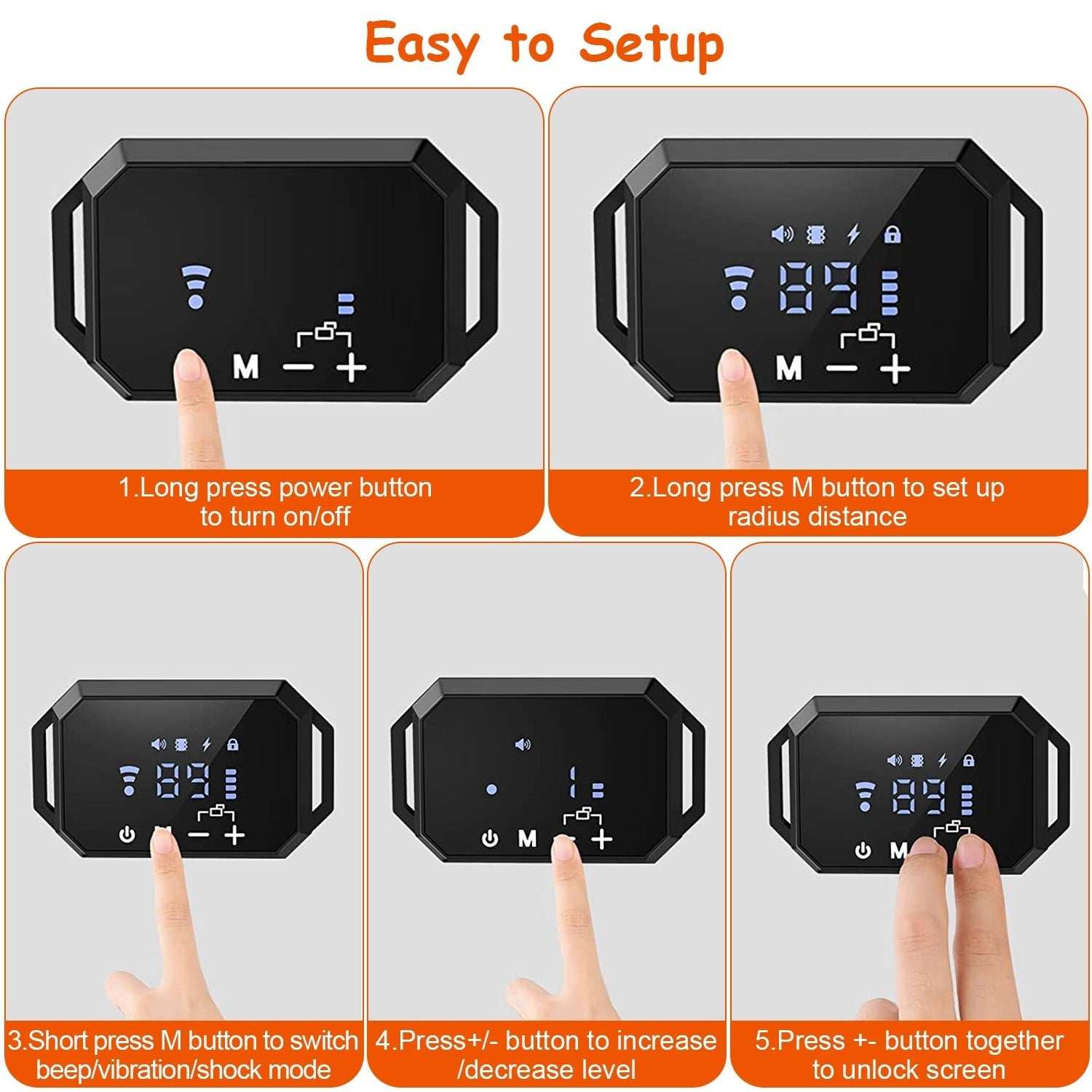 Wireless GPS Dog Fence Réglable & Étanche Collier Chien