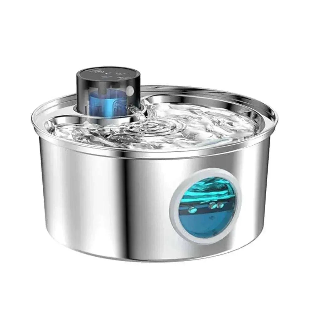 Fontaine à eau automatique en acier inoxydable pour chiens et chats | ZyFeeder 3,2 L
