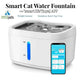 Bebedero inteligente para perros y gatos | Acero inoxidable de 2,5 l con sensor inteligente