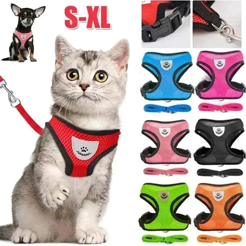 Breathable Reflective Mesh Harness for Dogs & Cats - Everyday Safety and Comfort