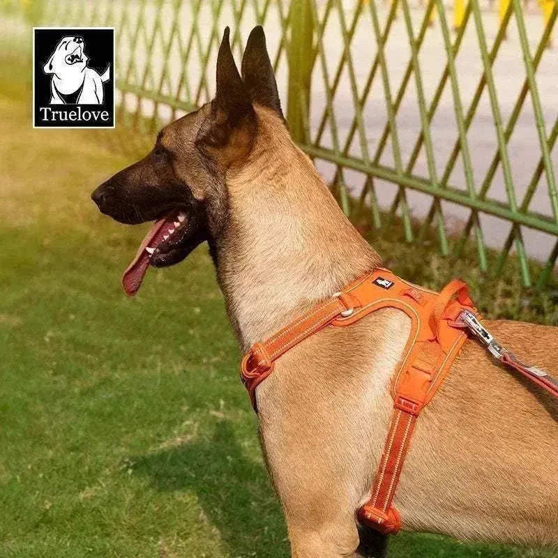 TRUE LOVE No-Pull Dog Harness | Reflective Nylon, Adjustable & Comfortable with Control Handle