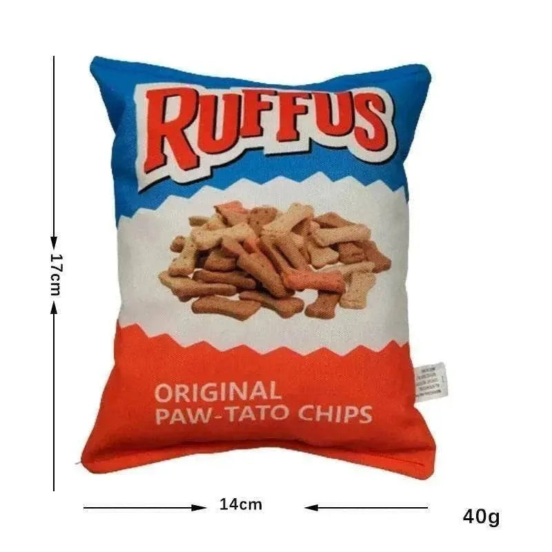 Jouet Interactif en Peluche "Funny Crisps" | Résistant & Nettoyage Dentaire