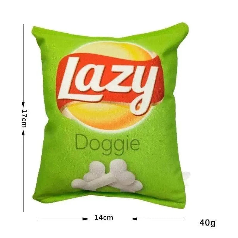 Jouet Interactif en Peluche "Funny Crisps" | Résistant & Nettoyage Dentaire