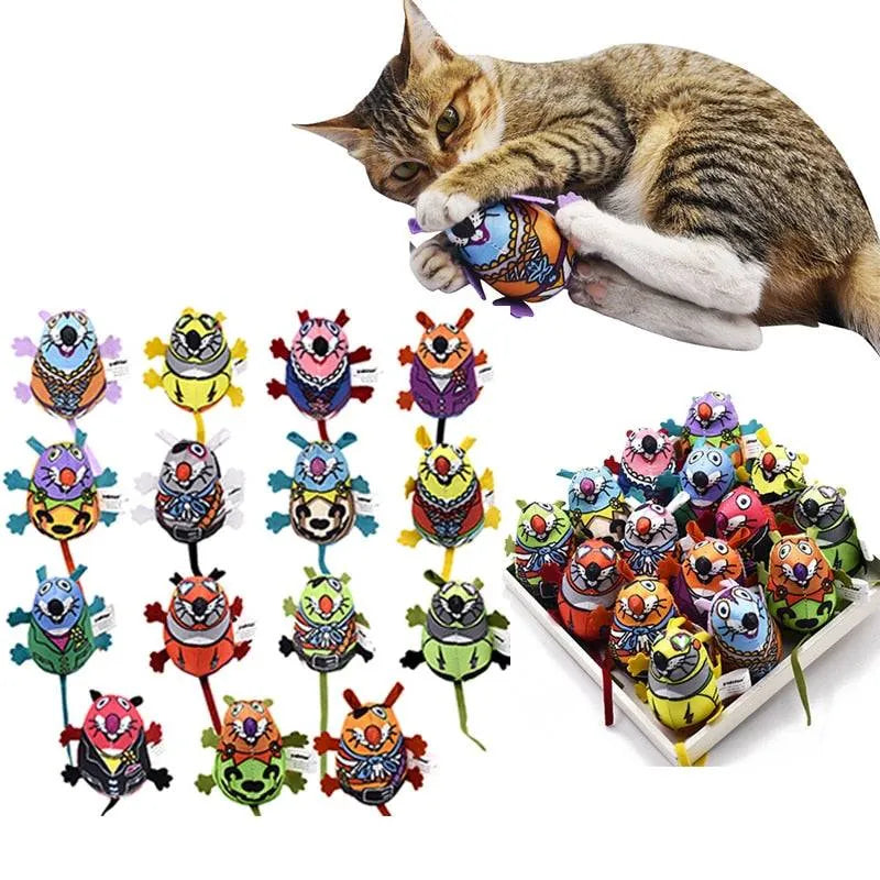 Jouet Interactif pour Chat | Herbe à Chat & Clochette