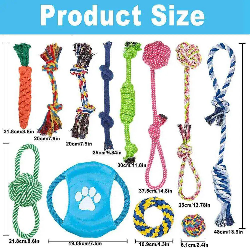 Rope Toys for Dogs | Durable Assorted Sets of 1, 5, 6, 7, 8 or 12 Pieces