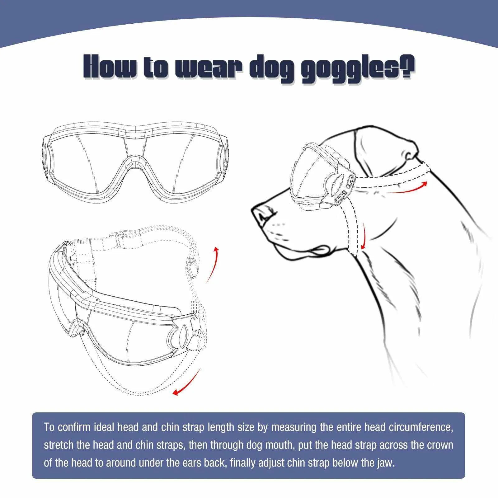 Lunettes de soleil UV pour chiens | Protection et style avec sangles ajustables