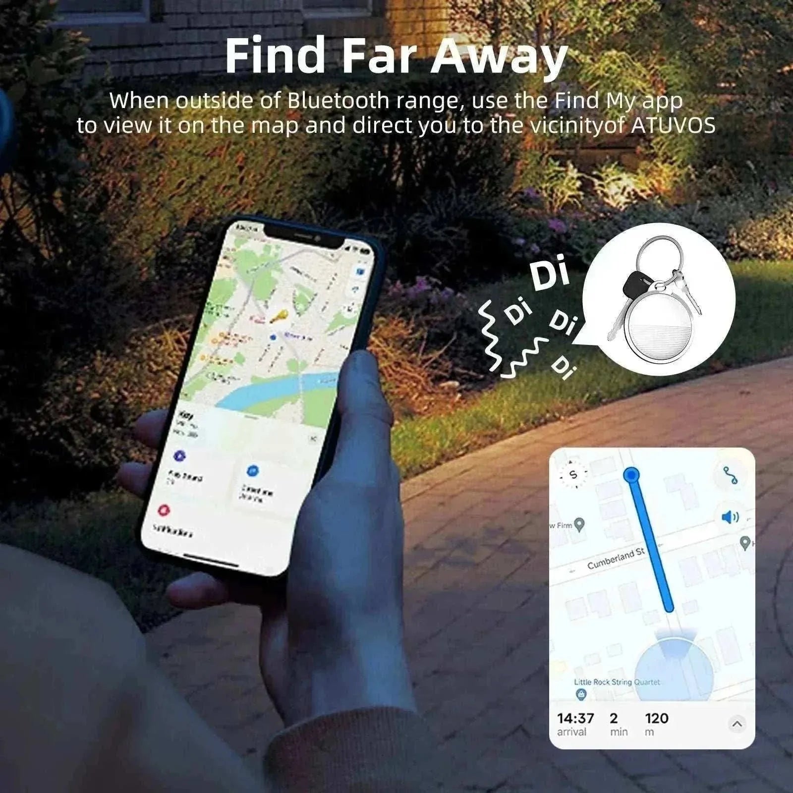Mini GPS Tracker | Compatible with Apple Find My | Bluetooth Location & Anti-Lost