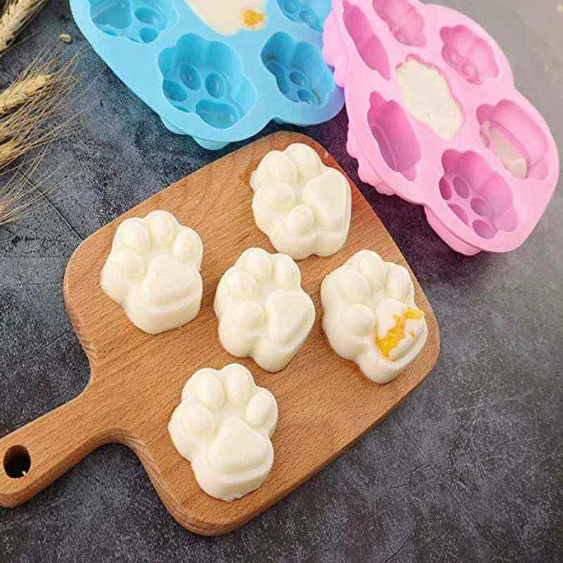Paw and Bone Silicone Mold | Ice Cream Treats or Cake Decorating for Dogs & Cats