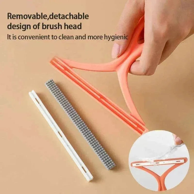 Outil 2-en-1 Double Face pour Enlever les Poils d’Animaux et Peluches