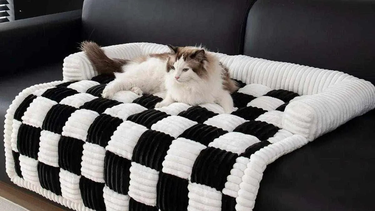Comfortable Plaid Dog Mat | Softness, Style & Protection