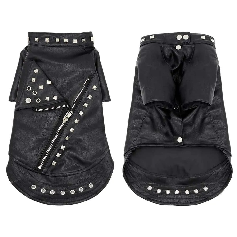 Veste d’hiver pour chiens | Style cuir chic et protection optimale